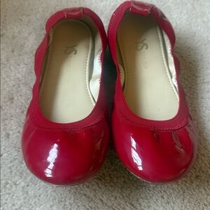 Yosi Samra Little Girl Shoes Size 4 Red Ballet Flats